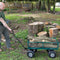 Draper Tools Tuinwagen staalgaas 86,5x46,5x21 cm groen en zwart