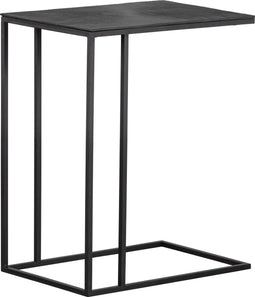 WOOOD Exclusive Maatje Bijzettafel - Metaal - Zwart - 60x50x32