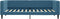 vidaXL - Slaapbank - 90x200 - cm - fluweel - blauw