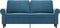 vidaXL - Tweezitsbank - 140 - cm - fluweel - blauw