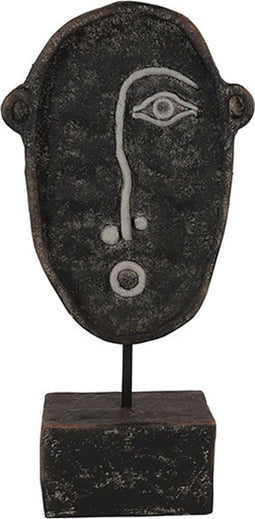 Ornament op voet - ornament op standaard - zwart 48 cm