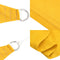 vidaXL - Zonnezeil - 160 - g/m² - rechthoekig - 3,5x5 - m - HDPE - geel