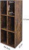 Lp platen opbergkast - opbergen lp vinyl platen - boekenkast - bruin