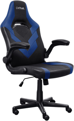 Trust GXT 703B RIYE - Gaming chair - Comfortabele instelbare hoogte en 3D-armsteunen - Zwart