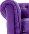 Fauteuil CHESTERFIELD Fluweel Paars