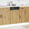 vidaXL - Vaatwaspaneel - Lucca - bewerkt - hout - artisanaal - eikenkleur