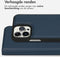 Accezz iPhone 13 Pro Max - 2 in 1 Wallet Bookcase - Echt Nappa leer met pasjeshouder - Donkerblauw