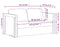 vidaXL - Slaapbank - vloermodel - 2-in-1 - 122x204x55 - cm - fluweel - donkergeel