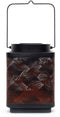 Lantaarn op zonne-energie - GARDEN ID Attract - Oranje 16 x 16 h23 cm - 6 tot 8 uur autonomie - Mobiel - Aan/uit knop.