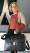 The Chesterfield Brand Leren Laptoptas Zwart Iowa