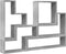 vidaXL - Wandschap - 96x12x64 - cm - bewerkt - hout - betongrijs