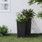 vidaXL - Plantenbak - uitneembare - bak - rattan-look - 11/26,5 - L - PP - antraciet