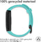 iMoshion Bandje Geschikt voor Huawei Band 6 / Honor Band 6 - iMoshion Siliconen band zwarte gesp met installatiehulp - Turquoise