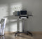 VDD Gaming - Zit Sta Bureau - Verrijdbaar - In hoogte verstelbaar 76-113 cm - Zwart - Bureaublad 80 x 58 cm