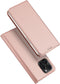 Dux Ducis - Geschikt voor iPhone 15 Pro - Slim bookcase hoesje - Rose Goud