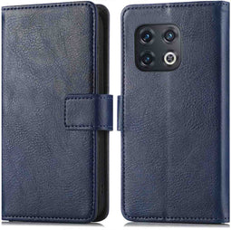 iMoshion Hoesje Geschikt voor OnePlus 10 Pro Hoesje Met Pasjeshouder - iMoshion Luxe Bookcase - Donkerblauw