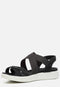 ECCO Flowt W - Platte sandalen - Voorgevormd voetbed - Zwart - Maat 38