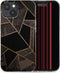 iMoshion Hoesje Geschikt voor iPhone 15 Hoesje Siliconen - iMoshion Design hoesje - Zwart / Black Marble Transparent
