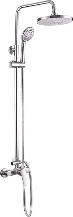 EDM Complete Doucheset - Regendouche met Handdouche en Slang - Chroom - 127x30,4x20 cm