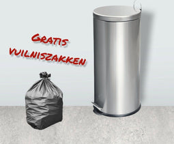 Dutch House Pedaalemmer 30L Rvs.