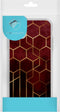 iMoshion Hoesje Geschikt voor Samsung Galaxy A51 Hoesje Siliconen - iMoshion Design hoesje - Goud / Rood / Brick Red Honeycomb