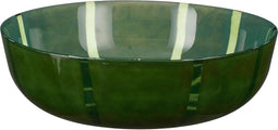 Mica Decorations Vaas Montello - 30x30x8.5 cm - Glas - Donkergroen