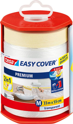 Afdekfolie Tesa 59177 easy cover dispenser 55cmx33m - 6 stuks