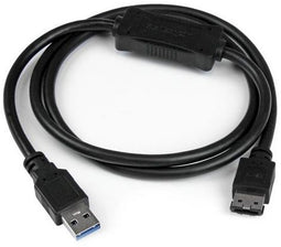 Startech.com USB3S2ESATA3 - eSATA Kabel - 90cm - Zwart