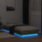 vidaXL - Bedframe - met - LED-verlichting - betongrijs - 90x200 - cm