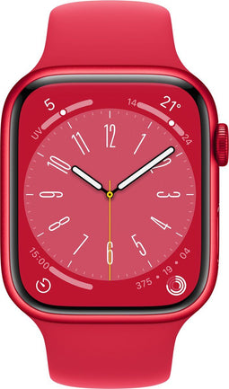 Apple Watch Series 8 - 4G - ECG en Crashdetectie - Rood Aluminium
