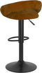 vidaXL - Barkrukken - 2 - st - fluweel - bruin