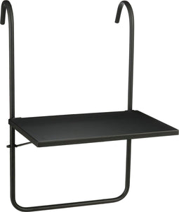 Mica Decorations Seatle Balkontafel - H57,5 x Ø38 cm - Metaal - Zwart