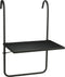 Mica Decorations Seatle Balkontafel - H57,5 x Ø38 cm - Metaal - Zwart