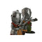 Decoratieve figuren Home ESPRIT Grijs 6 x 4 x 9 cm (2 Stuks)