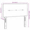 Hoofdbord met hoofdeinde Taupe 90 cm Stof