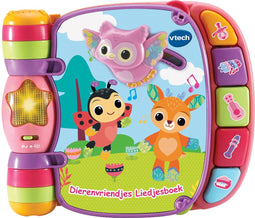 VTech Baby Dierenvriendjes Liedjesboek - Interactief Speelgoed - Babyboekje - Kinderboeken - Roze - Cadeau - 3 tot 36 Maanden