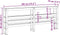 vidaXL - Hoofdbord - met - schappen - 180 - cm - massief - grenenhout