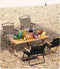 NIVADA Campingstoel - Opvouwbaar - 120kg Draagkracht - Beige