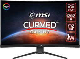 MSI MAG 325CQRF-QD - Gaming Monitor - 31,5" 2560x1440 170Hz VA Gebogen - Zwart