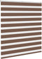 vidaXL - Zebra - rolgordijn - 120x100 - cm - stofbreedte - 115,9cm - polyester - bruin