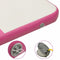 vidaXL - Gymnastiekmat - met - pomp - opblaasbaar - 200x200x10 - cm - PVC - roze