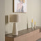Light & Living Yelos - Tafellamp - Ø18cm - Modern - Crème