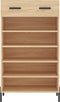 vidaXL - Schoenenkast - 60x35x105 - cm - bewerkt - hout - sonoma - eikenkleurig