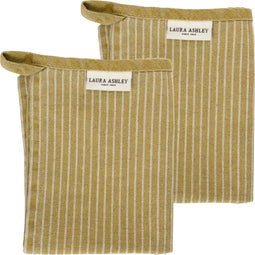 Laura Ashley Kitchen Linen Collectables Theedoeken set van 2 Daniela Oil Geel Streep