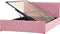 ROCHEFORT - Tweepersoonsbed - Roze - 140 x 200 cm - Fluweel