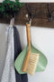 CABANAZ - stoffer en blik, metaal en bamboe, incl. magneet, DUSTPAN & BRUSH, groen