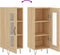 vidaXL - Dressoir - 34,5x34x90 - cm - bewerkt - hout - sonoma - eiken