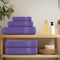vidaXL - Saunahanddoeken - 10 - st - 80x200 - cm - 360 - g/m² - 100% - katoen - paars