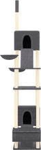 vidaXL - Kattenmeubel - vloer - tot - plafond - 277-303 - cm - donkergrijs