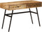 vidaXL - Schrijftafel - met - lades - 110x50x76 - cm - massief - mangohout